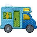 RV Camper Applique Design