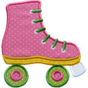 Roller Skate Applique Design