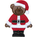 Santa Bear Applique Design