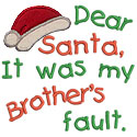 Santa Brothers Fault Applique Design