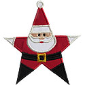 Santa Star Applique Design