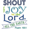 Shout For Joy Applique Design