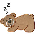 Sleeping Bear Applique Design