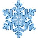 Snowflake Crystal Applique Design