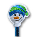 Snowman Head Pencil Topper Applique Design