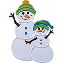 Snowman One Kid Applique Design