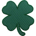 St Patrick Clover Applique Design