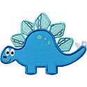 Stegosaurus Dino Applique Design