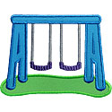 Swing Set Applique Design