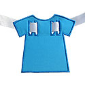 TShirt Banner Piece Applique Design