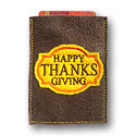 Thanksgiving Gift Card Applique Design