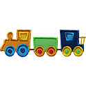 Three Car Train Applique Design