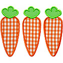 Three Carrots Applique Design