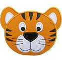 Tiger Cub Head Applique Design