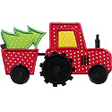 Tractor Christmas Tree Applique Design