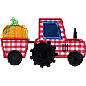 Tractor Pumpkin Applique Design