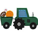 Tractor Sport Balls Applique Design