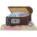 Treasure Chest Applique Design