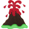 Volcano Applique Design