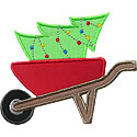 Wheelbarrow Tree Applique Design