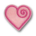 Swirled Heart Feltie Design