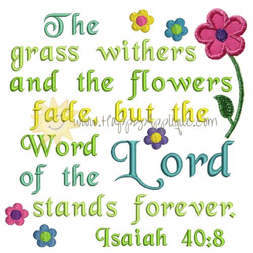 Isaiah Scripture Applique Design