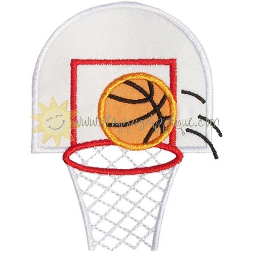 Basketball Hoop Applique Design