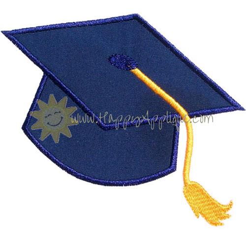Graduation Cap Applique Design