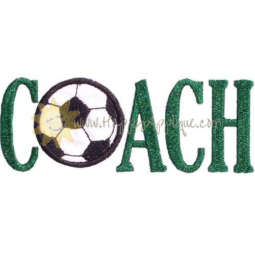 Soccer Coach Applique Design