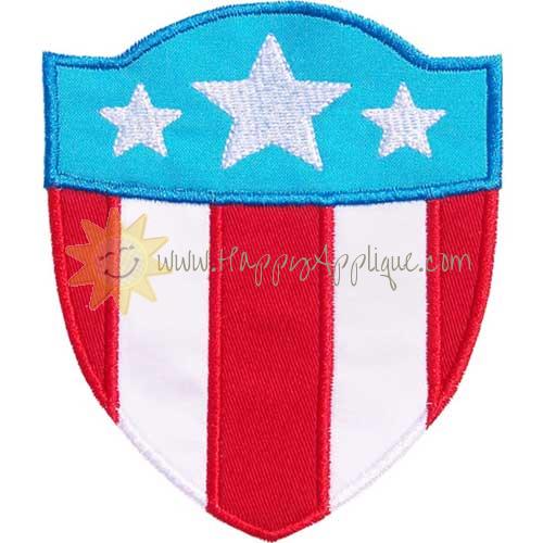 American Shield Applique Design