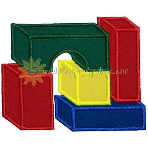 Building Blocks Applique Design