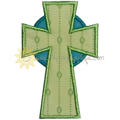Celtic Cross Applique Design