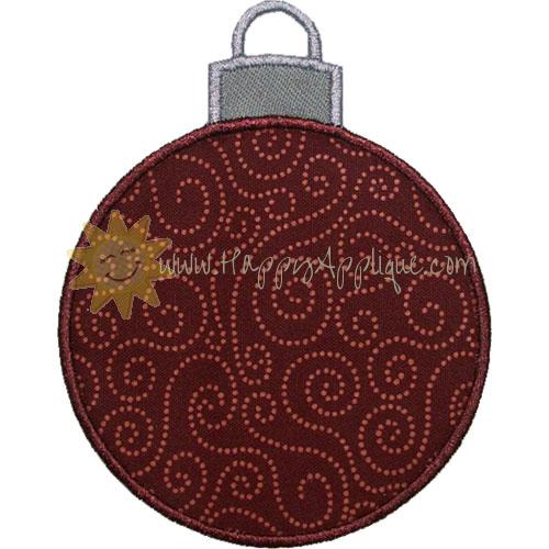 Christmas Ornament Applique Design