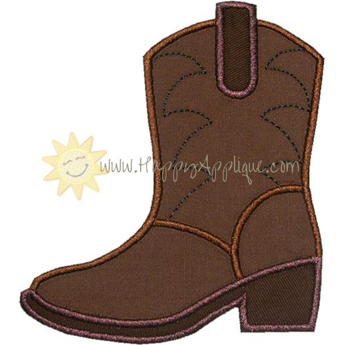 Cowboy Boot Applique Design