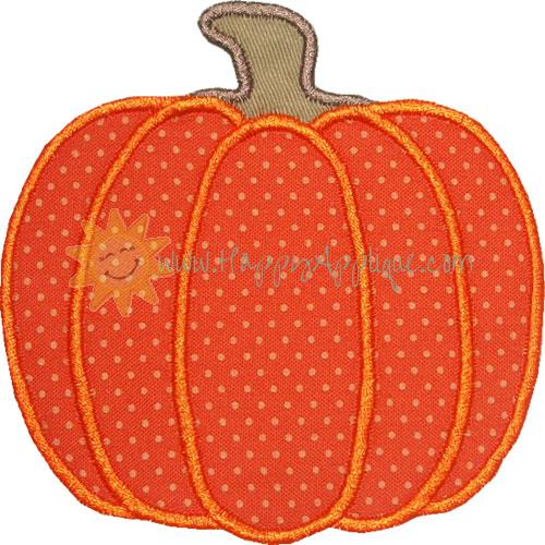 Harvest Pumpkin Applique Design