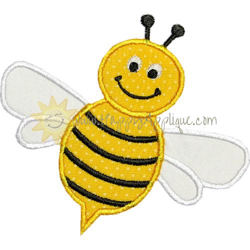 Bumble Bee Applique Design