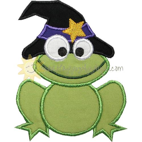 Frog Witch Applique Design