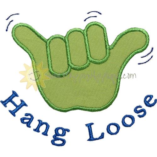Hang Loose Applique Design