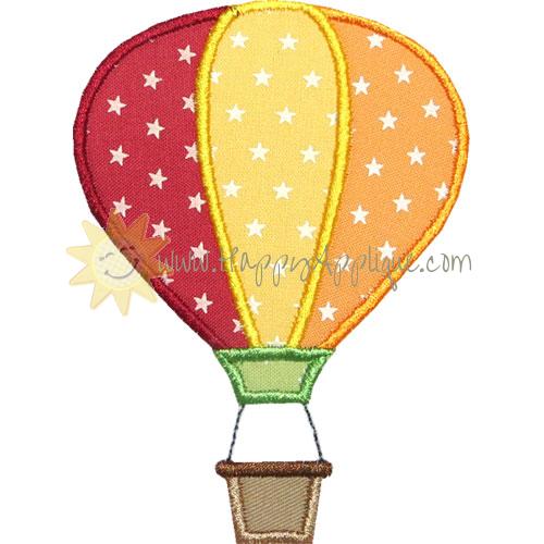 Hot Air Balloon Applique Design