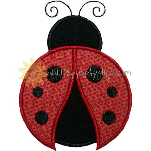 Ladybug Applique Design