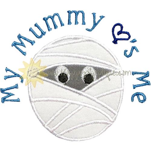 Mummy Loves Me Applique Design