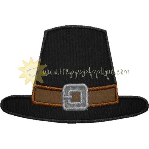 Pilgrim Hat Applique Design