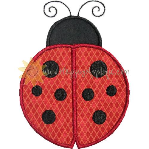 Simple Ladybug Applique Design