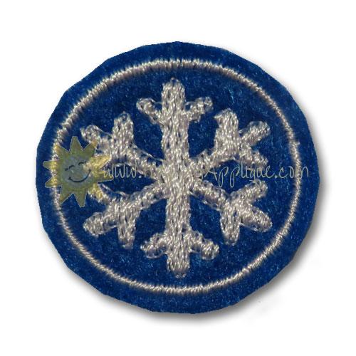 Circle Snowflake Feltie Design
