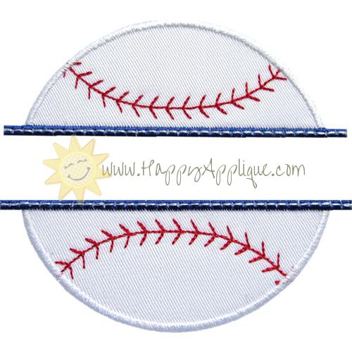 Baseball Name Plate Applique Design