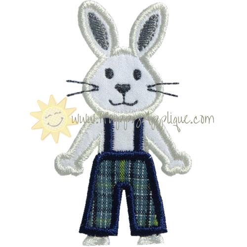 Bunny Rabbit Family Boy Applique Design