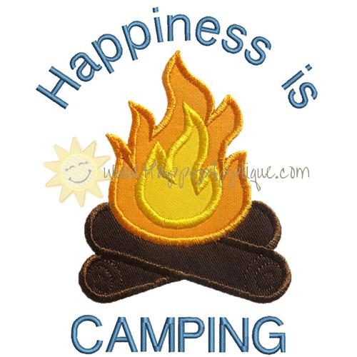 Campfire Applique Design