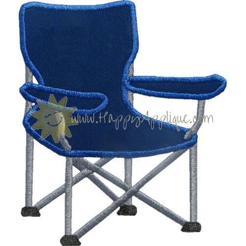 Camping Beach Chair Applique Design