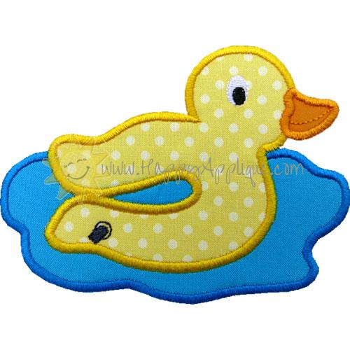 Duck Floatie Applique Design