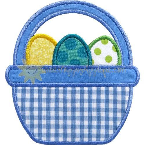 Easter Basket Applique Design
